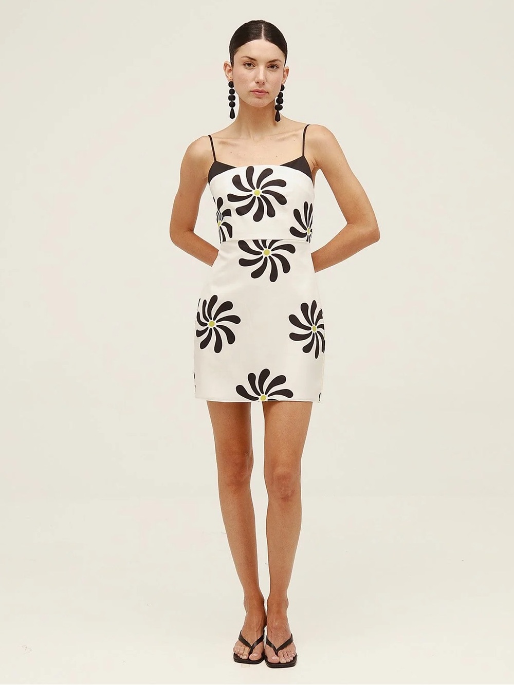 CALA De La CRUZ Rocha Mini Dress in Riviera Ivory S
